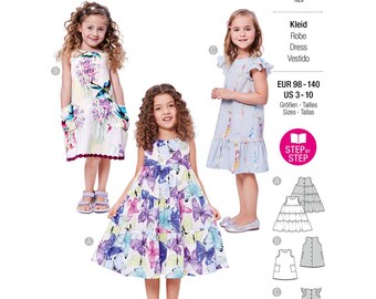 Burda Kids mönster till sommarklänning 9197