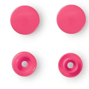 Prym LOVE Snap – tryckknappar – 12,4 mm – hallonröd – 30 stycken
