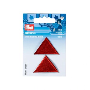 Prym Patch - Triângulos - pequenos - vermelhos - 2 unidades
