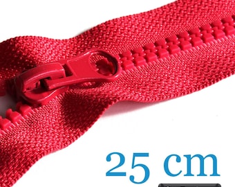 Jacket zip, separable, 25 cm