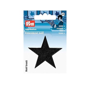 Prym Patch - Estrelas - preto - 2 unidades