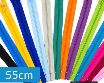 Non-separable zip – 55 cm