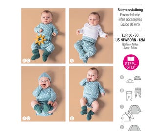 Burda Style-mönster för babyset 9204