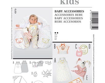 Burda Style-sömnadsmönster för babyaccessoarer 9635