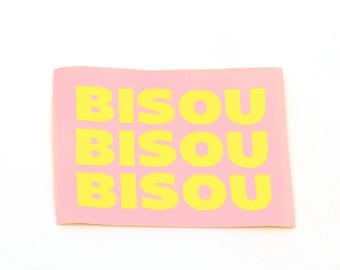 XL Web Label – Bisou – 60 x 80 mm