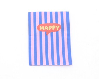 Etichetta web - Happy - 50 x 70 mm
