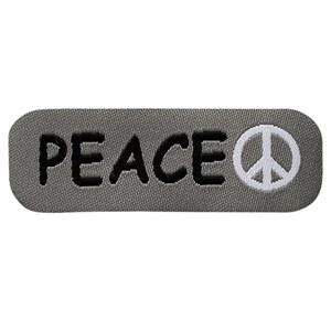 Patch Peace cinzento Etiqueta