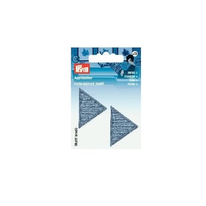 Prym Patch - Triângulos - pequenos - Ganga clara - 2 unidades