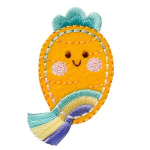 Patch de cenoura com franjas