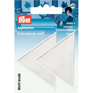 Prym Patch - Triângulos - grandes - brancos - 2 unidades