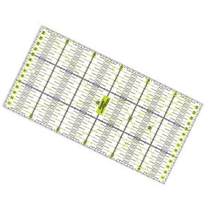 May include: A rectangular clear acrylic quilting ruler featuring black and lime green grid markings, angle lines, and measurement increments in inches. The center label displays the text Snaply and 30, with a small circular hole at the top left corner.
