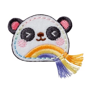 Patch Panda com franjas