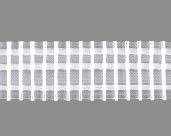 GERSTER Taśma plisowana 50 mm – biała – sprzedawana na metry