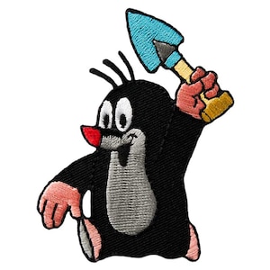 Patch Den lilla mullvaden©  PAULI med spade