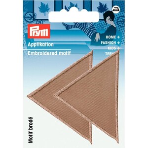 Prym Patch - Triângulos - grandes - bege escuro - 2 unidades