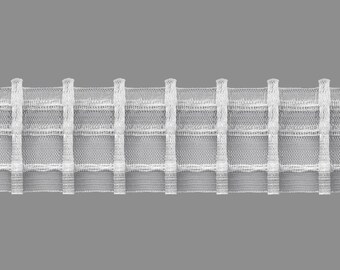 GERSTER Taśma fałdowana typu „ołówek” 50 mm – przezroczysta – sprzedawana na metry