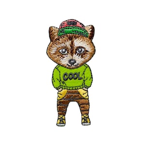 Patch do guaxinim com gorro