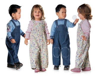 burda style sewing pattern: dungarees / skirt 9772