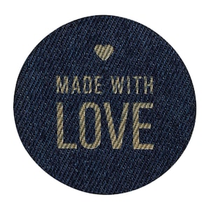 Patch «Made with Love» em ganga