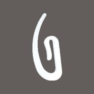 GERSTER gardinkrokar – vita – 100 stycken
