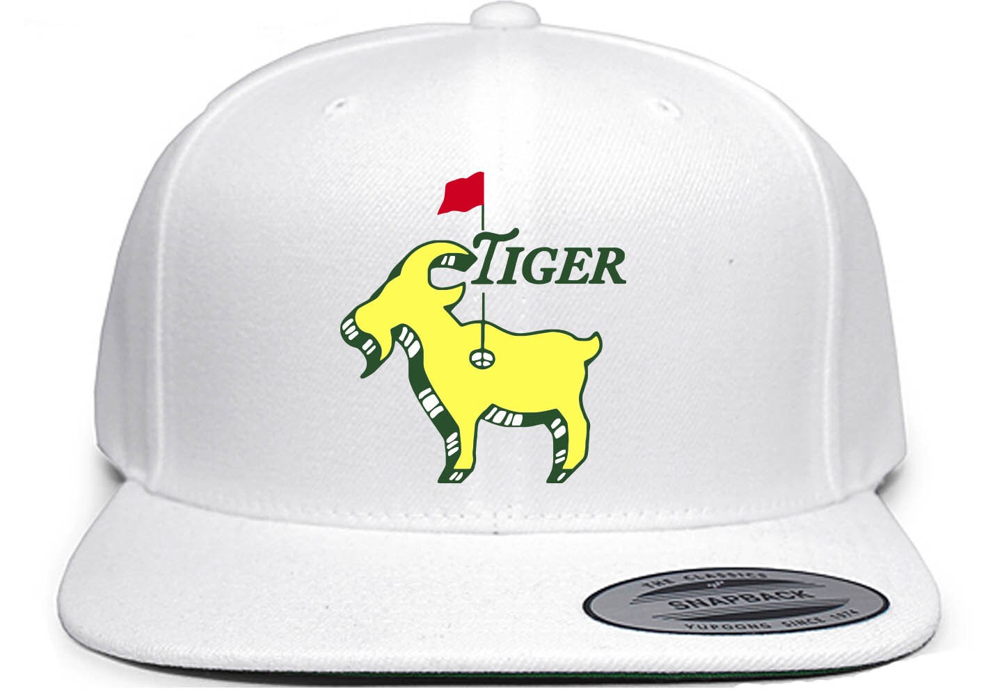 Tiger Woods The Masters Goat Snapback Hat Etsy