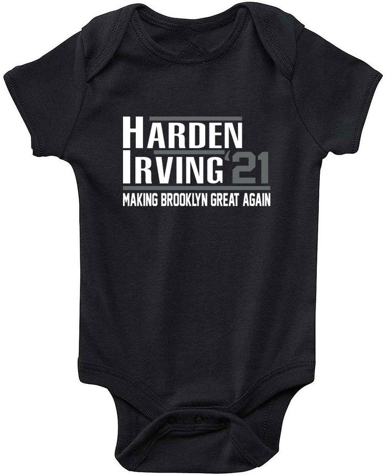 Kyrie Irving James Harden Brooklyn Nets 2021 Baby Onesie One Piece Creeper