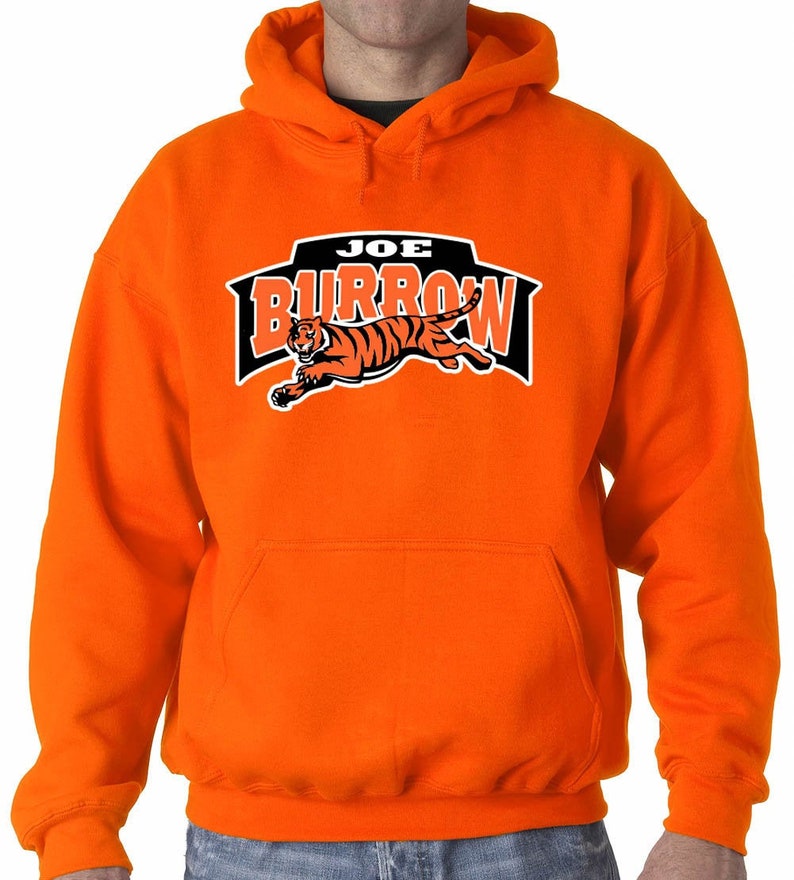 Joe Burrow Cincinnati Bengals Logo Hoodie Hooded Sweatshirt | Etsy