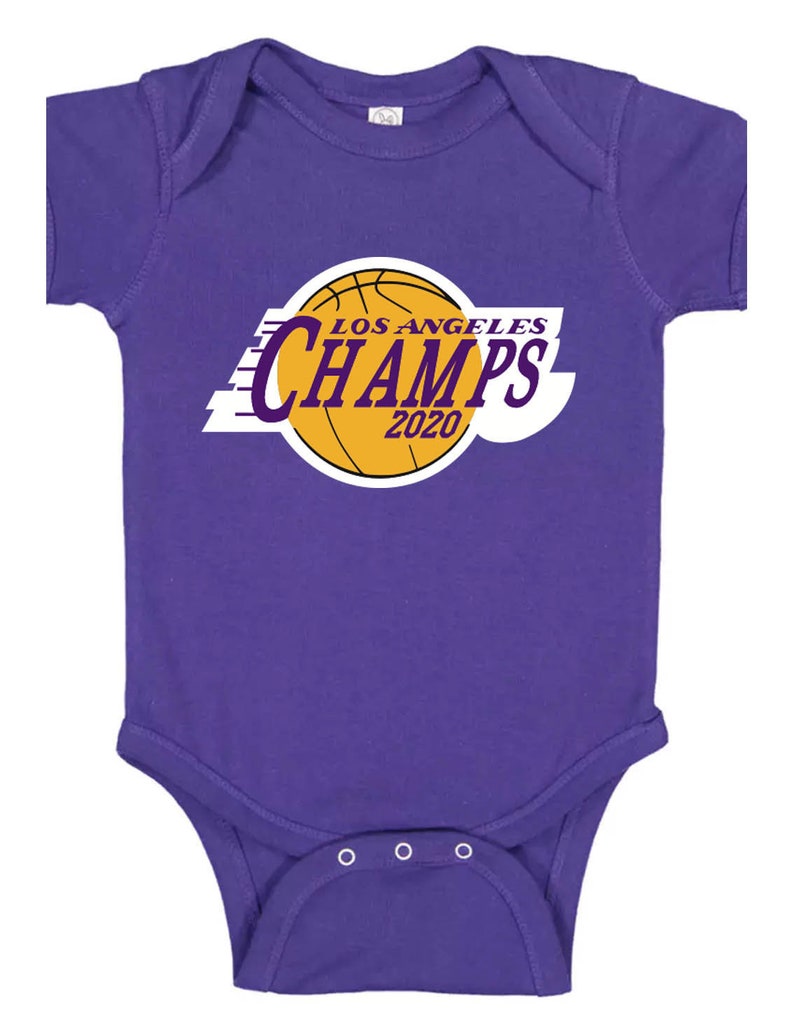Los Angeles Lakers Champions Champs 2020 Baby Onesie One Piece | Etsy