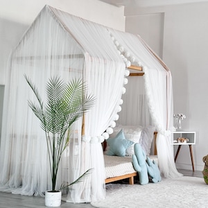 Luxury Montessori Canopy,White,Canopy Bed Curtains,Canopy For Crib,Montessori Canopy,Bed Canopy,Canopy Tent,Customized Bed Canopy