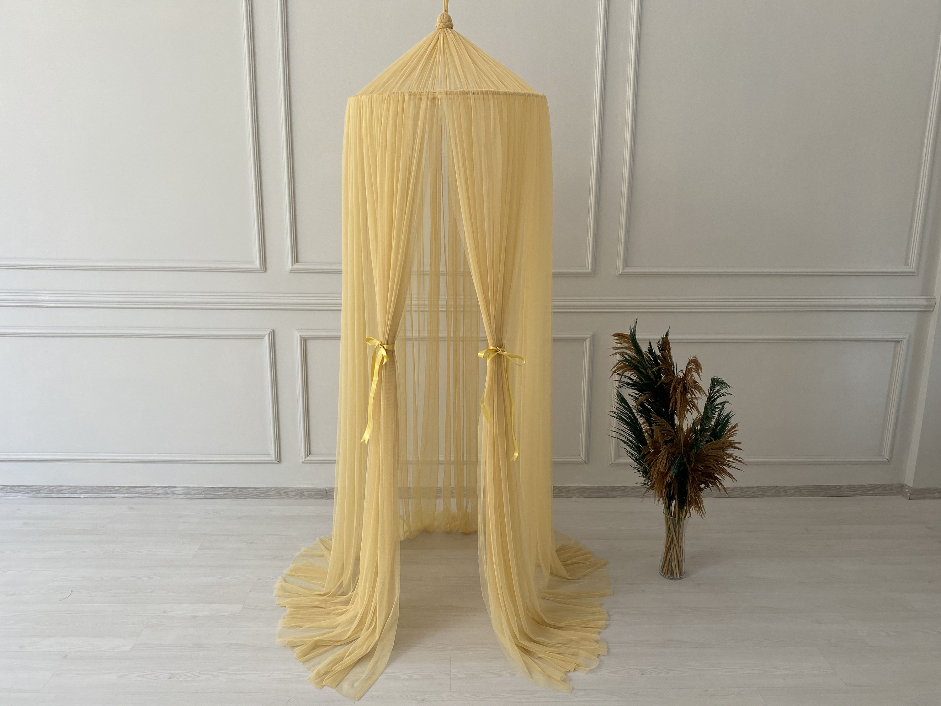 Orange Canopy Bed Canopyhanging Playcrib Etsy