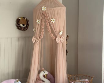 Dosel de tul para cama, dosel de cama, cama Montessori, cortinas para cama con dosel, mosquitero infantil, mosquitero, dosel de tul