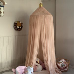 Light Powder Canopy ,Tulle Bed Canopy,Bed Baldachin,Montessori Bed, Canopy Bed Curtains,Children's Mosquito Net, Mosquito Net, Tulle Canopy image 6