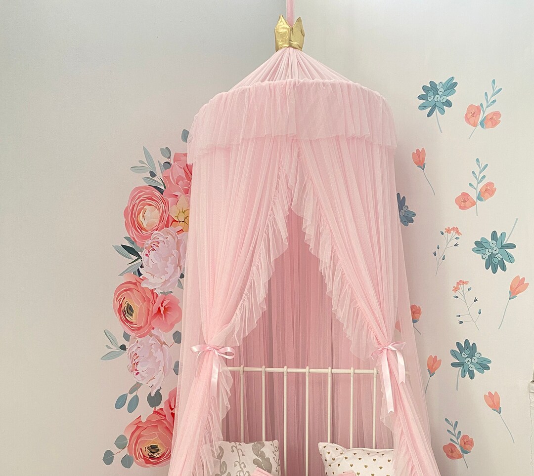 Pink Princess Canopy, Bed Canopy,hanging Play,crib Canopy,children's