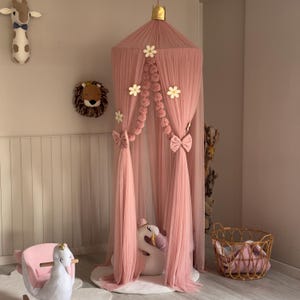 Powder Canopy, Tulle Bed Canopy, Bed Baldachin, Montessori Bed, Canopy Bed Curtains, Children's Mosquito Net, Mosquito Net, Tulle Canopy