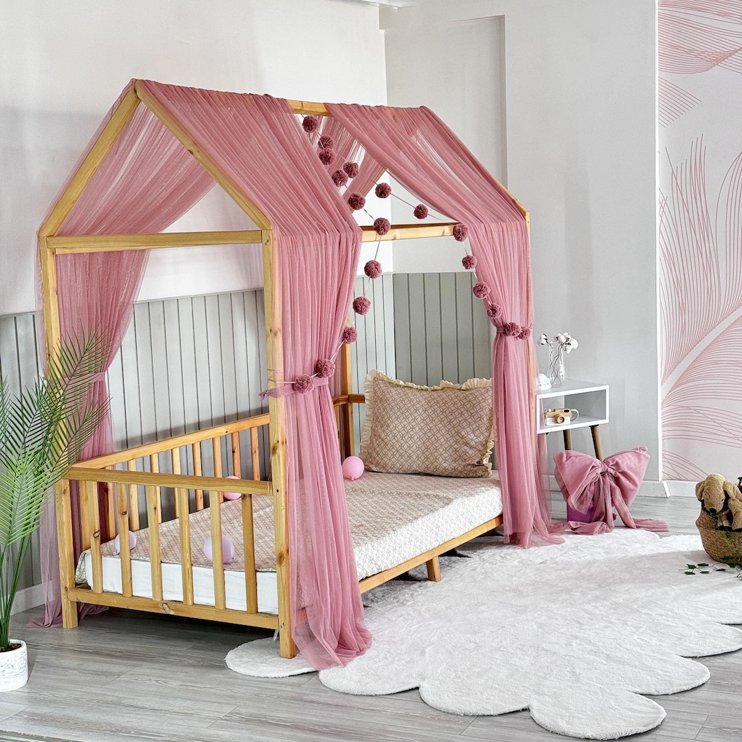 Lit à Baldaquin Pour Bébé/enfant Priksia - Coton, Moustiquaire, Hauteur 240cm - Décoration Chambre Cocon Bebe Lit à Baldaquin Pour Bébé/enfant Priksia - Coton, Moustiquaire, Hauteur 240cm - Décoration Chambre Cocon Bebe