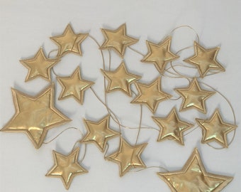 Guirlande d’étoile d’or | Gold Star Decoration - Gold Garland - Gold Glitter Stars - Star Theme Party - Twinkle Little Star Decor