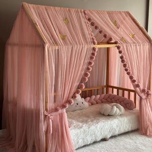 Luxury Montessori Canopy, Powder Canopy, Canopy Bed Curtains,Canopy For Crib,Montessori Canopy,Bed Canopy,Canopy Tent,Customized Bed Canopy