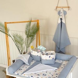 Mata do przewijania z zatrzaskami | Wodoodporna mata do przewijania dla niemowląt | Przenośna mata do przewijania | Prezent na baby shower | Prezent dla noworodka