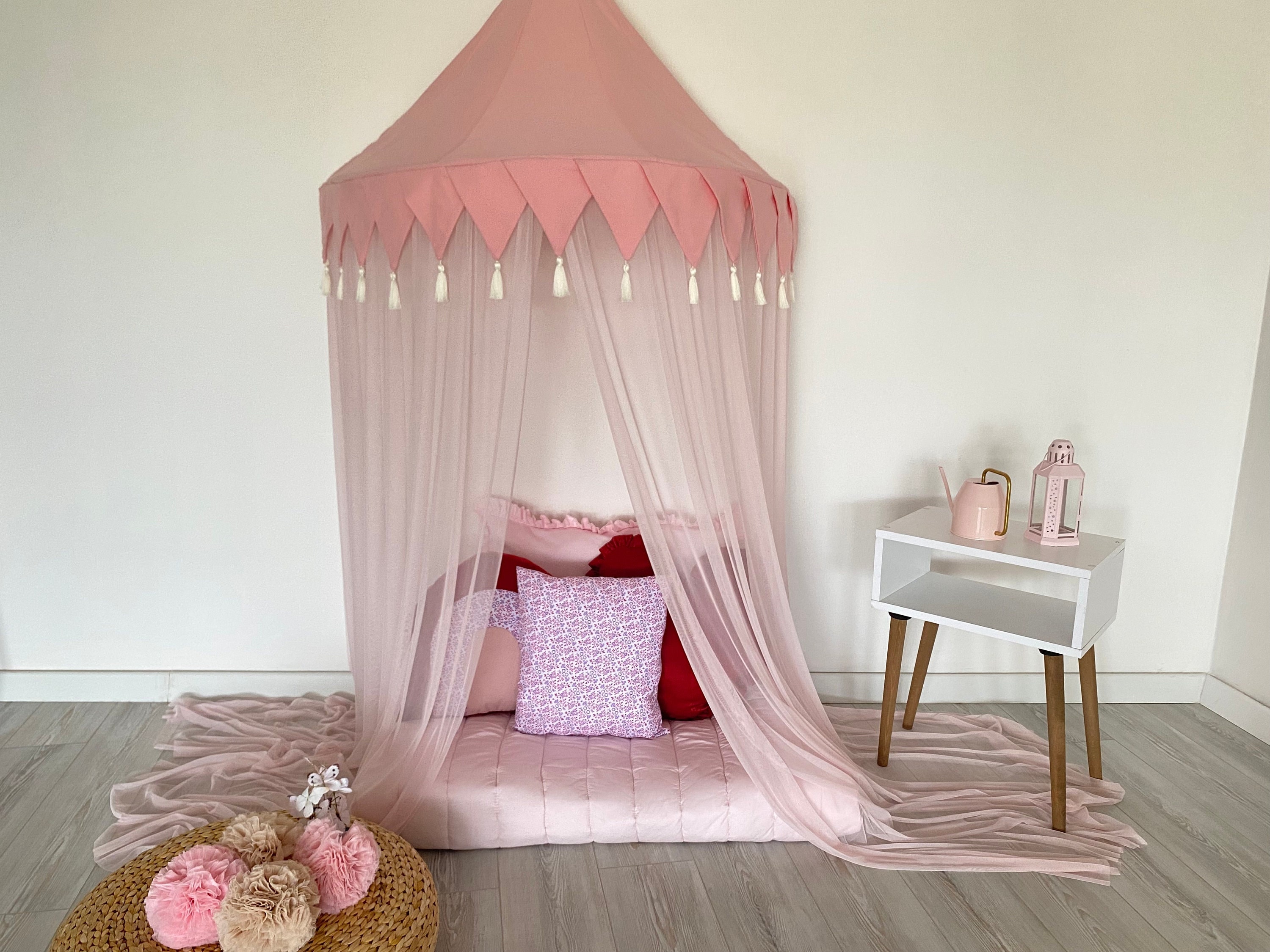 Pink Corner Bed