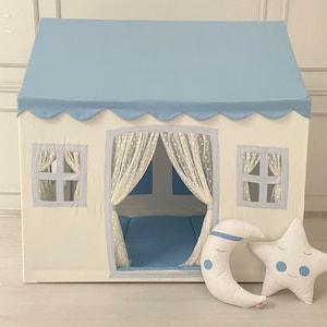 Play Tent with Mat, Customised Kids Playhouse, Easy to Wash, Indoor and Outdoor Play Castle Kids Tent For Girls