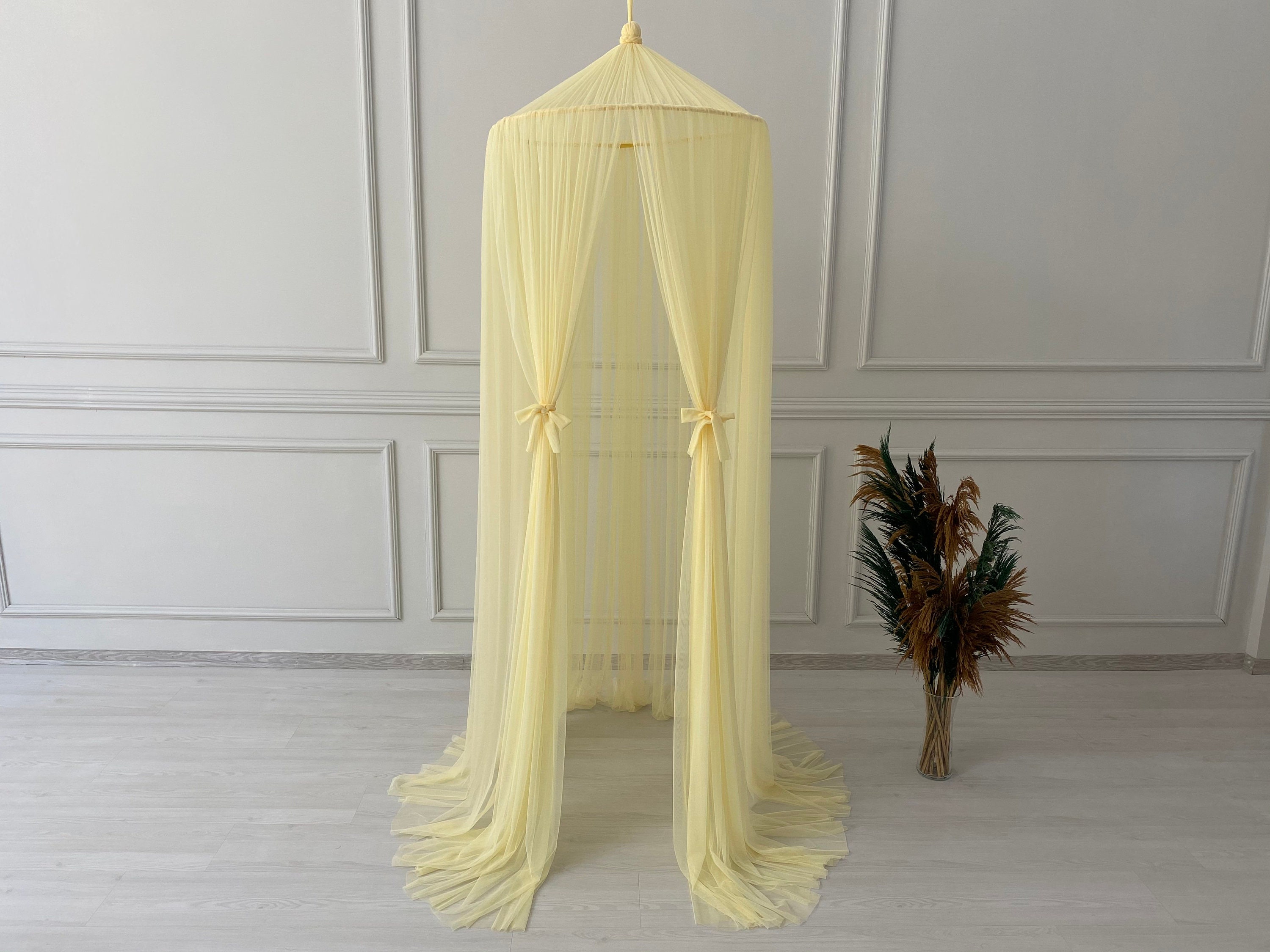 Yellow Canopy Bed CanopyHanging PlayCrib Etsy