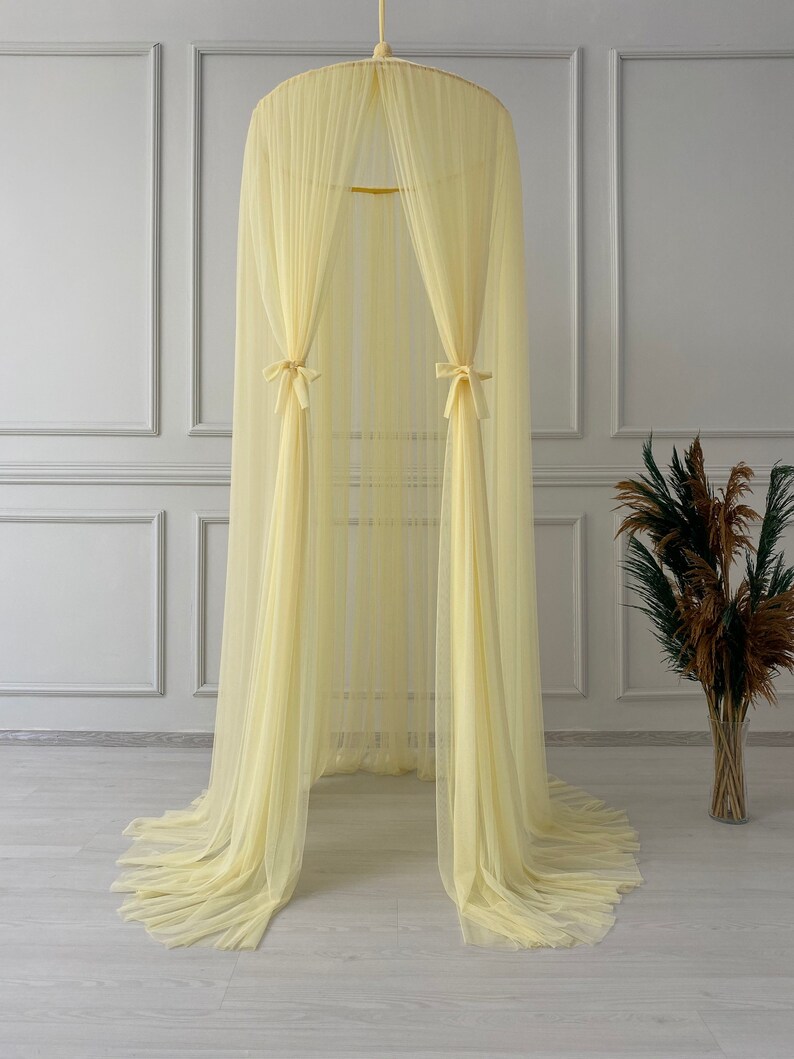 Yellow Canopy Bed CanopyHanging PlayCrib Etsy