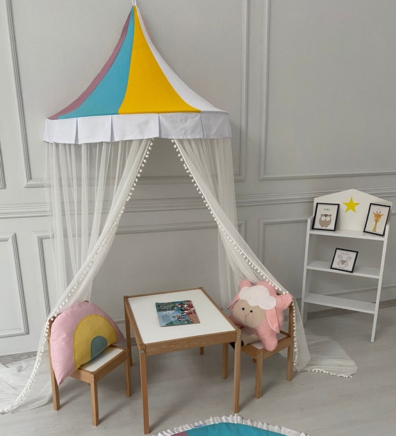 Bollepo Bed Canopy For Girls Bed With Glowing Stars - Princess Room