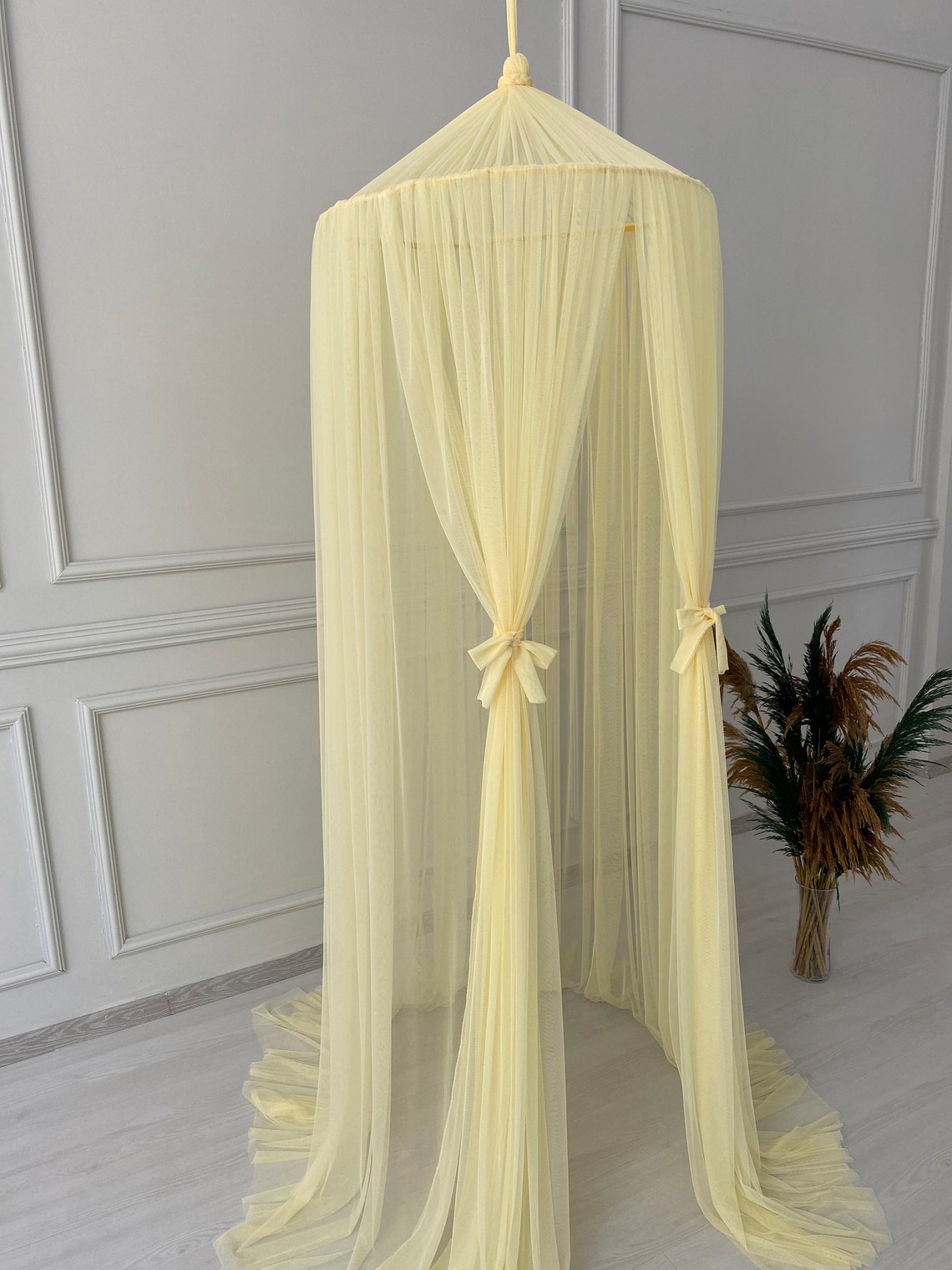 Yellow Canopy Bed CanopyHanging PlayCrib Etsy