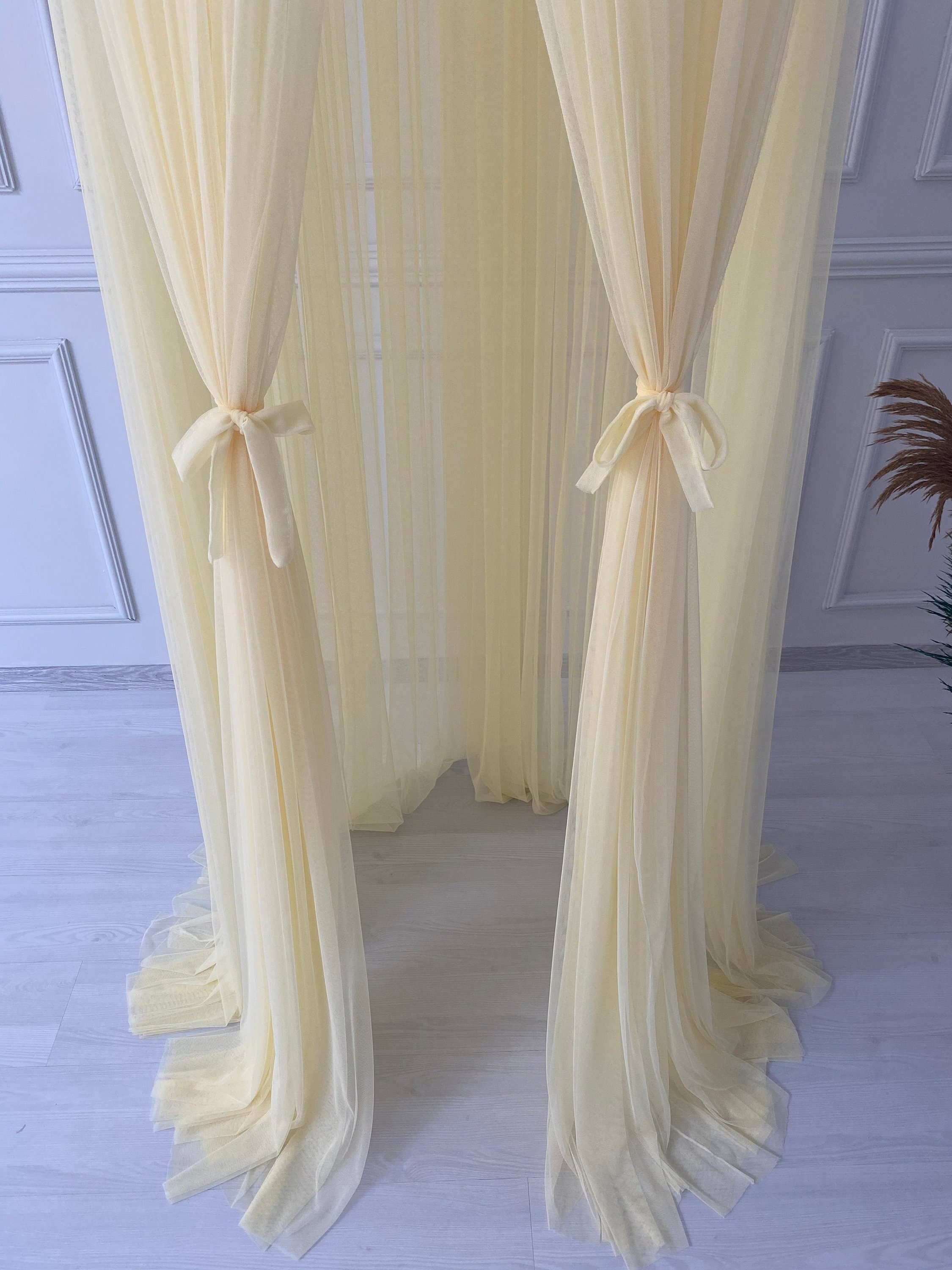 Yellow Canopy Bed Canopyhanging Playcrib Etsy