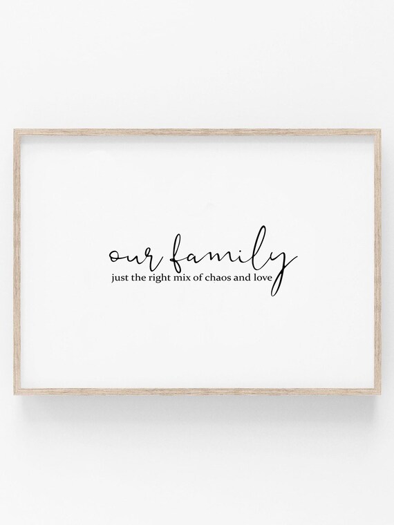 Family Quote Printable Funny Quote Family Sign Digital Etsy