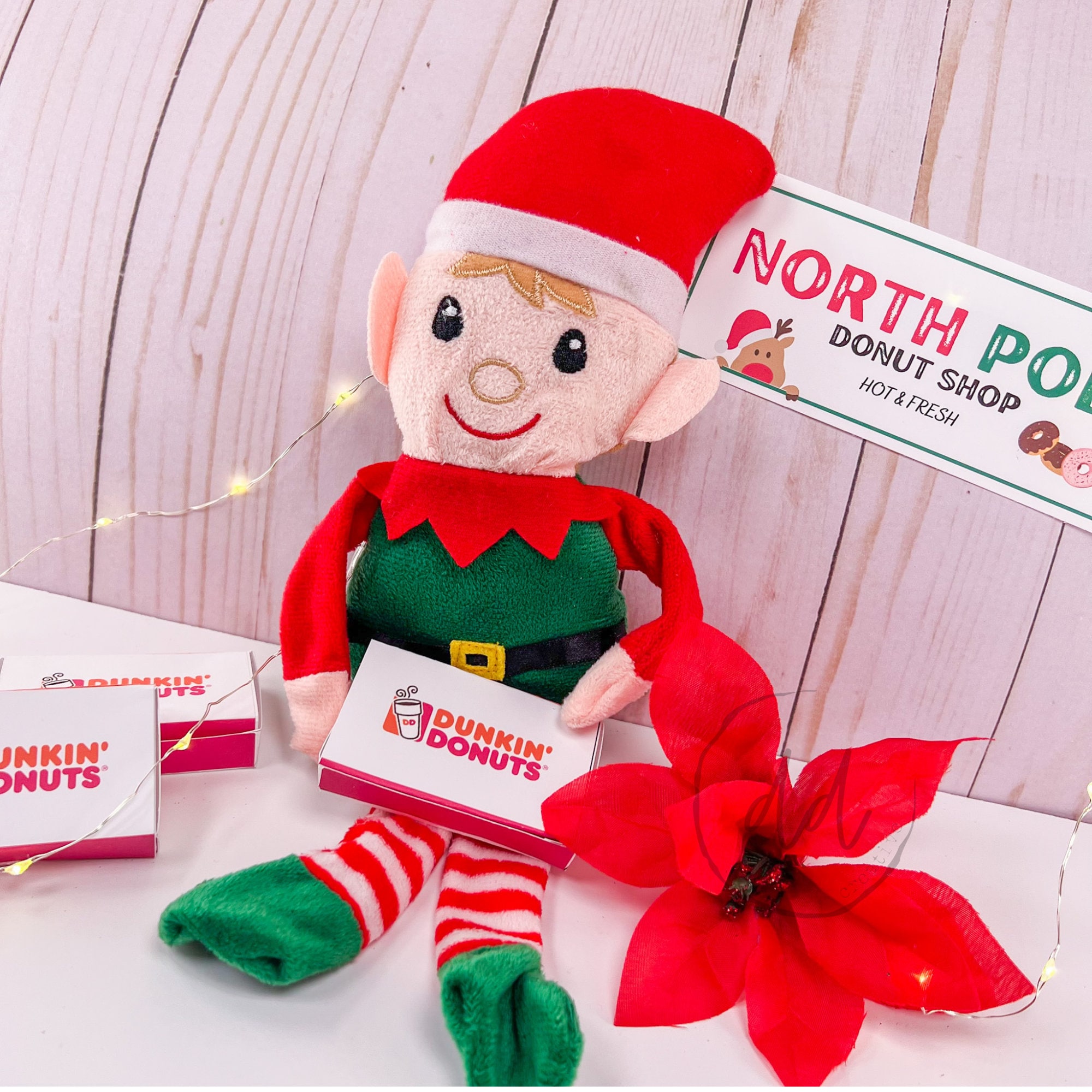 Elf Props, Tiny Elf Donut Box, Instant Digital Download, Easy Elf Ideas ...