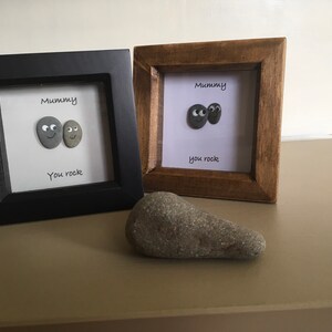 We rock. Pebble art picture, great for valentines/Galentines or for a friend/business partner image 9