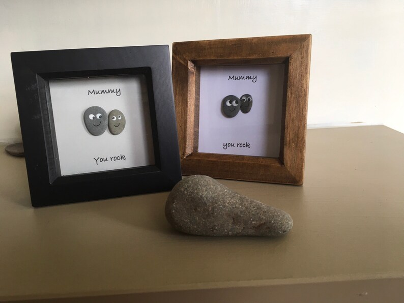 We rock. Pebble art picture, great for valentines/Galentines or for a friend/business partner image 9