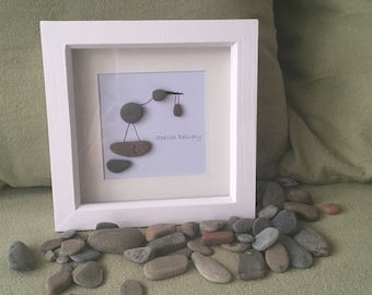 Pebble picture for a new baby. Special delivery